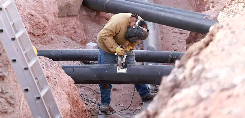 Cast Iron Sewer Pipe Replacement in West Little River